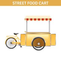 Street Food Cart Illustration  vector