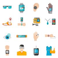 Wearable Technology Icons Set