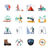 Expedition Icons Set vector