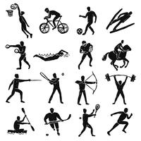 Sport Sketch People Set vector