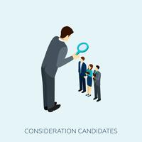 Choosing A Candidate Concept Illustration  vector