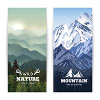 Vertical Mountains Banners