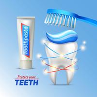 Dental concept Of Teeth Protection vector