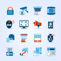 Home Security Icons Set  vector