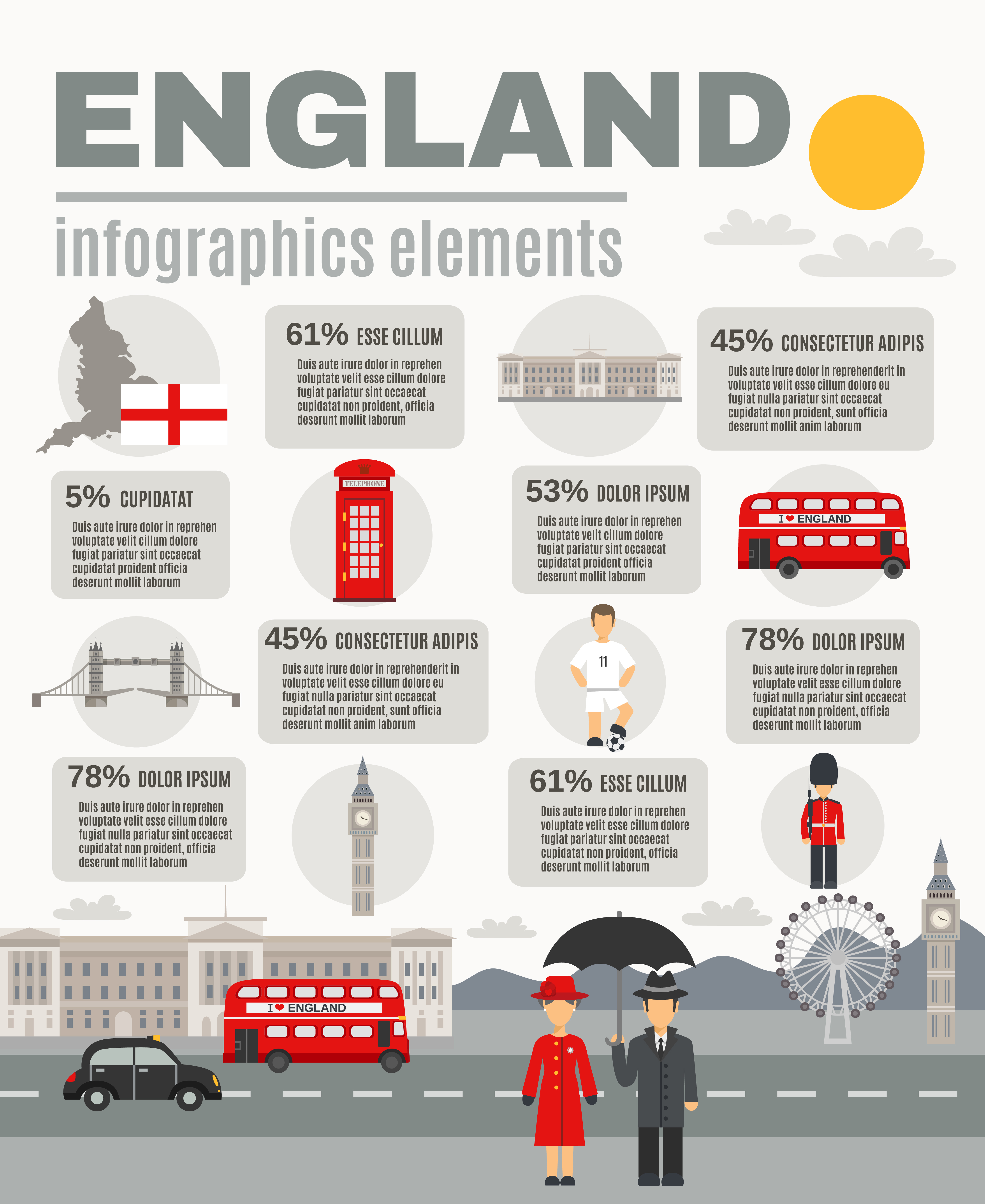 English Culture For Travelers Infographic Banner Download Free