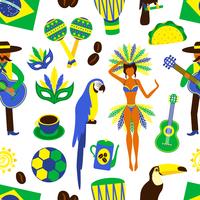 Brazil seamless pattern