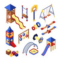 Playground Icons Set vector