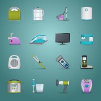 Conjunto de iconos de electrodomésticos vector