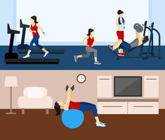 Fitness Workout Banner vector