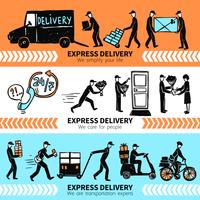 Delivery Banner Set vector