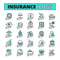 Insurance Icons Set 