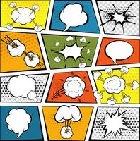 Comic Speech Bubbles Set vector