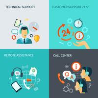 Remote Assistance And Technical Support Banners vector