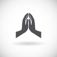 Praying Hands Icon vector