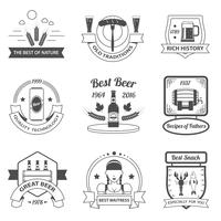 Beer Label Set vector