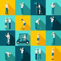 Golf People Flat vector