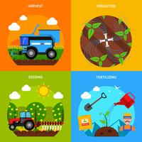 Agriculture Concept Set vector