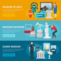 Museum Banner Set vector