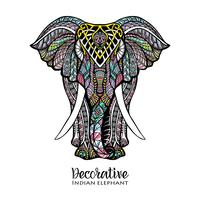 Elefante coloreado ilustración vector