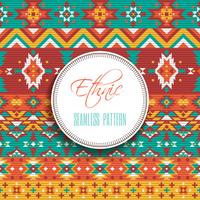 Ethnic Geometric Seamless Pattern  vector