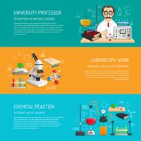 Science Banner Horizontal vector