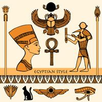 Egypt Color Set vector