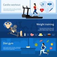 Gym Workout Banner vector