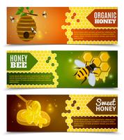 Honey Banners Set vector