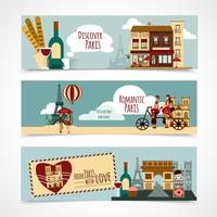 Paris Touristic Banner vector