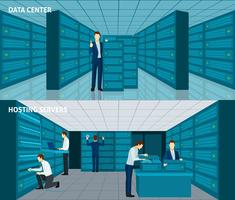 Datacenter Banner Set vector