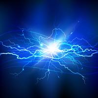  Blue Lightning Background  vector