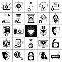 Data Protection Icons Set   vector