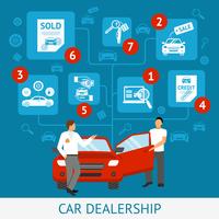 Car Dealership Illustration vector