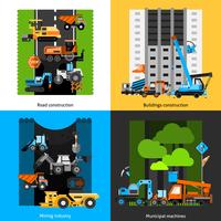 Construction Industry Icons Set vector