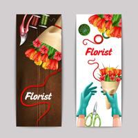 Florist Color Banner Set  vector