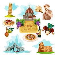 Italy Touristic Set vector