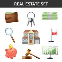 Real Estate Icons Set  vector