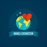 Charity and donations icon vector