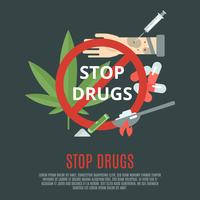 Stop Drugs Concept vector