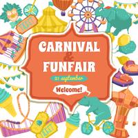 Fun Fair And Carnival Poster vector