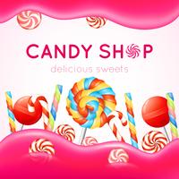 Candy Shop Poster vector