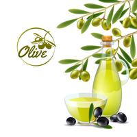 Olive oil pourer backdround vector