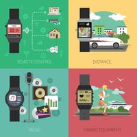 Smart Watch Set vector