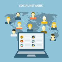 Social Network Concept vector