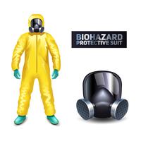 Biohazard Protective Suit vector