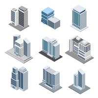 Office Building Isometric vector