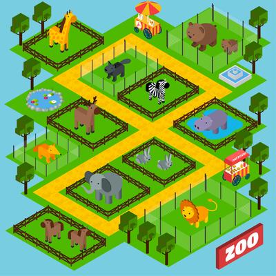 Isometric Zoo Park