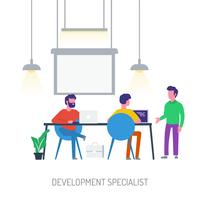 Development Specialist Conceptual illustration Design vector