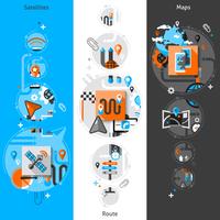 Navigation Banner Set vector