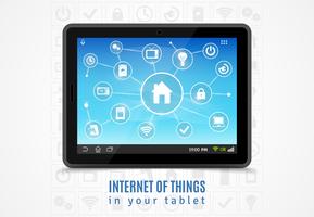 Internet Of Things Tablet vector